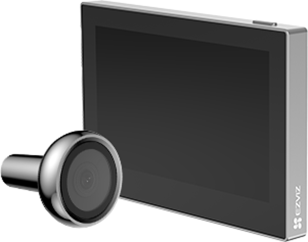 EZVİZ CS-HP2 Kablosuz Gözetleme Deliği Kapı Görüntüleyicisi Silver  - Image 1