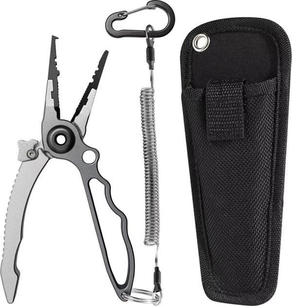 Captain 7506 Alüminyum Halka Açıcı İp Kesici Kılıflı Kendinden Kilitli 19cm Pense - Image 1