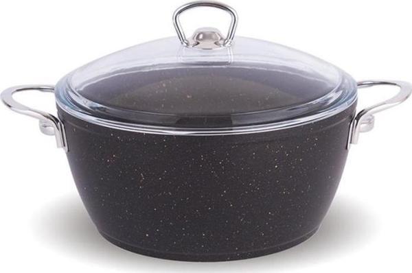 FMS G1004GLXS Galaxy 24 Cm Derin Granit Tencere Siyah Metal - Image 1