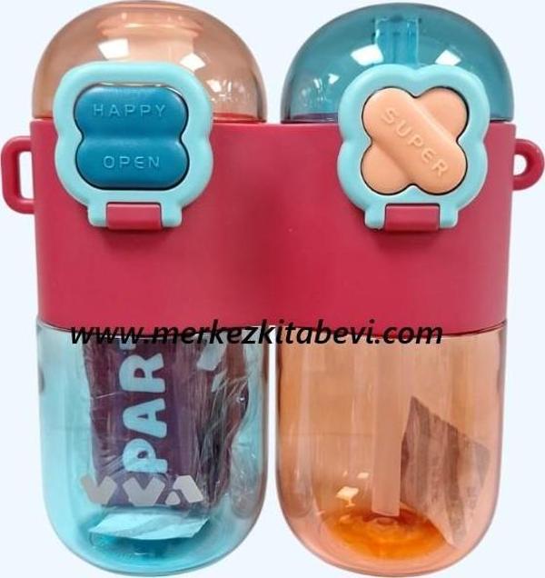 Vagonlife 800 Ml Matara Suluk Yeşil- Pembe 2 li - Image 1