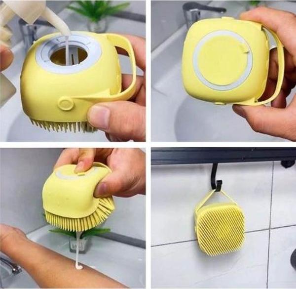 Duş Keyfi için Sıvı Hazneli Banyo Kesesi - Image 1
