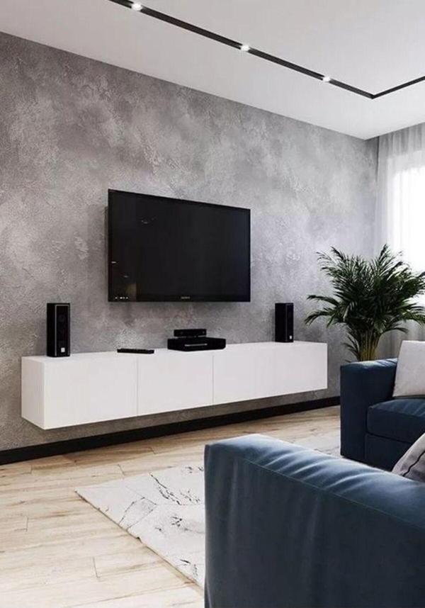 Mac Dizayn Milas Tv Ünitesi Tv Sehpası Beyaz Parlak Mdf 240 Cm - Image 1