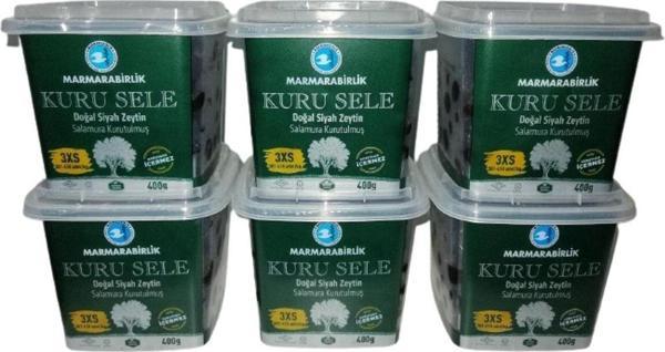 Kuru Sele Siyah Zeytin (3XS) 400gr*6 Adet - Image 1