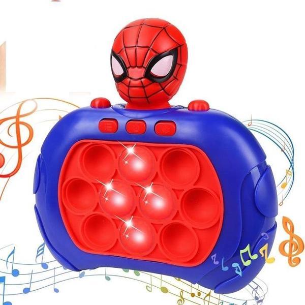 POPİT IŞIKLI SESLİ OYUNCAK POPİT ÖRÜMCEK ADAM  DUYUSAL OYUNCAK POPİT OYUNCAĞI SPIDER MAN - Image 1
