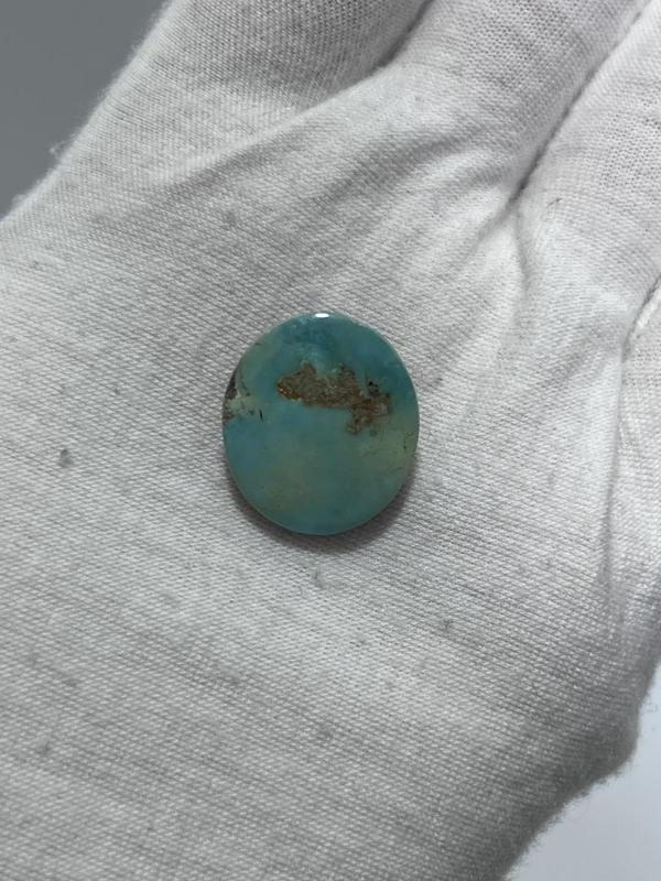 Okyanus Temalı Doğal Kabaşon Firuze Taşı 18,5 Karat - Turkuaz Taşı 3,71 Gram - Image 1