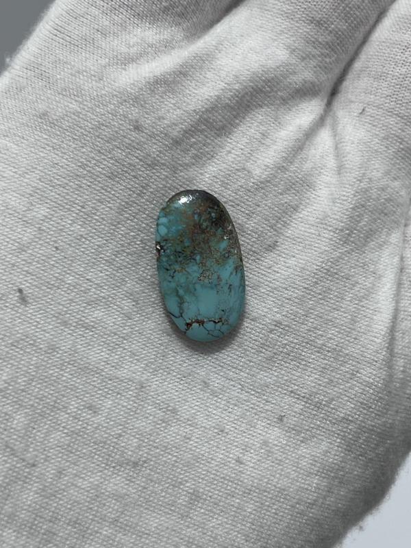 Okyanus Temalı Doğal Kabaşon Firuze Taşı 9,6 Karat - Turkuaz Taşı 1,94 Gram - Image 1