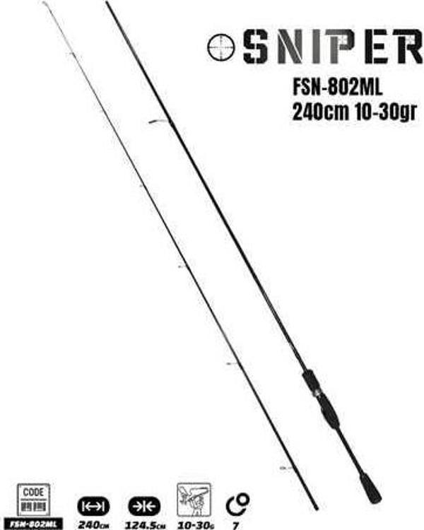 Fujin Sniper 240cm 10-30gr Spin Kamış FSN-802ML - Image 1
