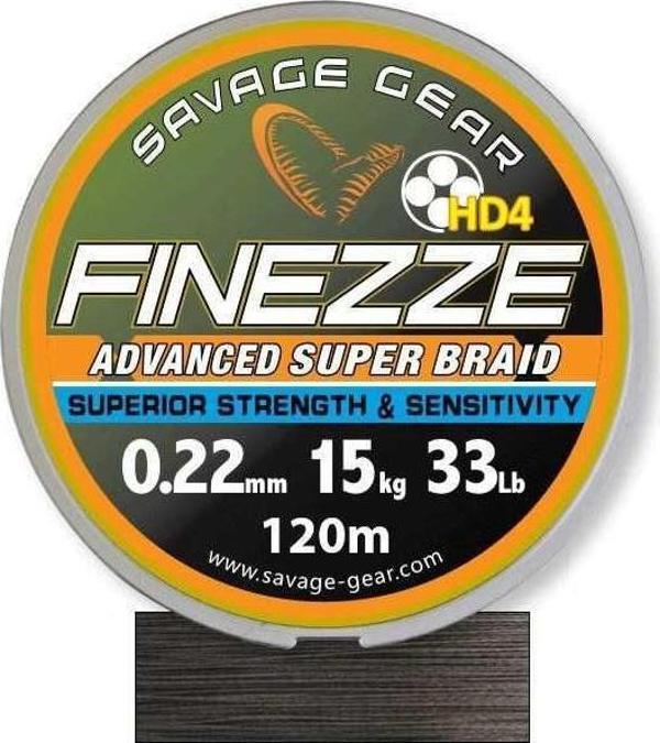 Savage gear Finesse HD4 Braid 300 m 0,22 mm 33 lbs 15 kg Grey Örgü İp - Image 1
