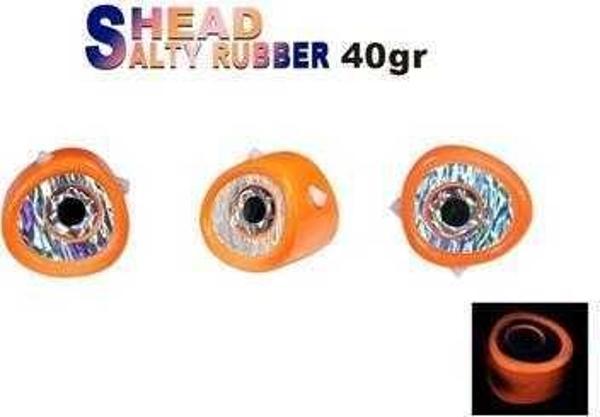 Fujin Salty Rubber Head 40gr Kafa 05 Orange 3D Eye - Image 1
