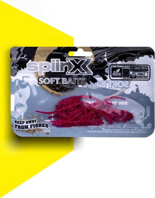 SPIINX SANDWORM SİLİKON 6CM 18P MAGENTA - Image 1