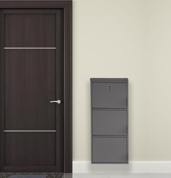 Antrasit Kilitli Metal Ayakkabılık  - Image 1