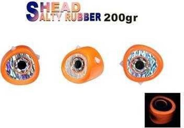 Fujin Salty Rubber Head 200gr Kafa 05 Orange  3D Eye - Image 1