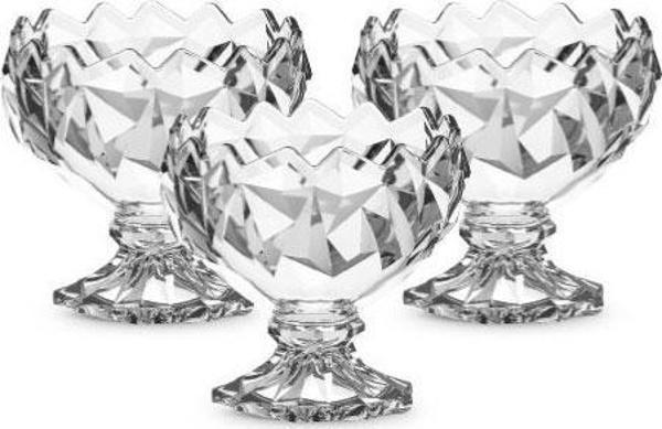 Glass In Love Cam Ayaklı Tatlı Kasesi 3lü 250 cc - Image 1