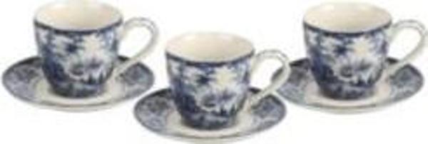 Lucky Art Florantıne 6Lı Kahve Fincanı Set Mavi - Image 1