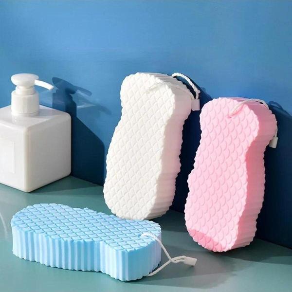 2 adet Banyo Vücut Duş Süngeri Sihirli Vücut Ölü Deri Sökücü Vücut Masaj Peeling Fırçası Süngeri - Image 1