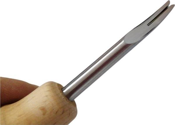 SRTfootcare Ahşap Saplı Çapak Alma Bıçağı  Linör 1,2-1,3 mm Deri El Aleti - Image 1