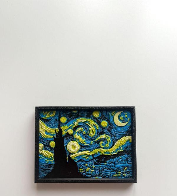 Sin İstanbul Van Gogh Starry Night Buzdolabı Magneti - Image 1
