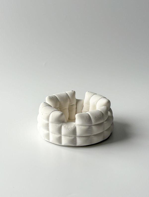 Sin İstanbul Puf Kül Tablası Beyaz - Image 1