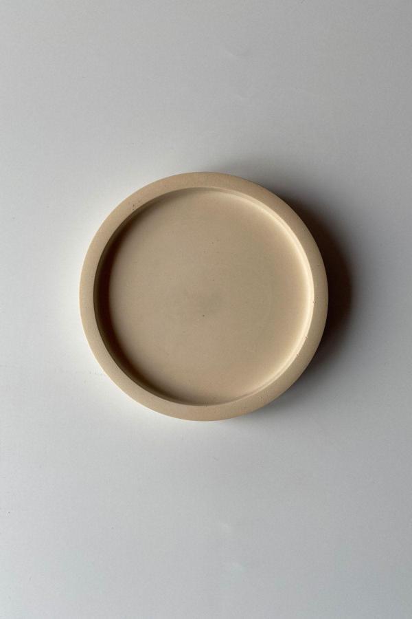 Sin İstanbul Yuvarlak Tabak 12 Cm Bej - Image 1