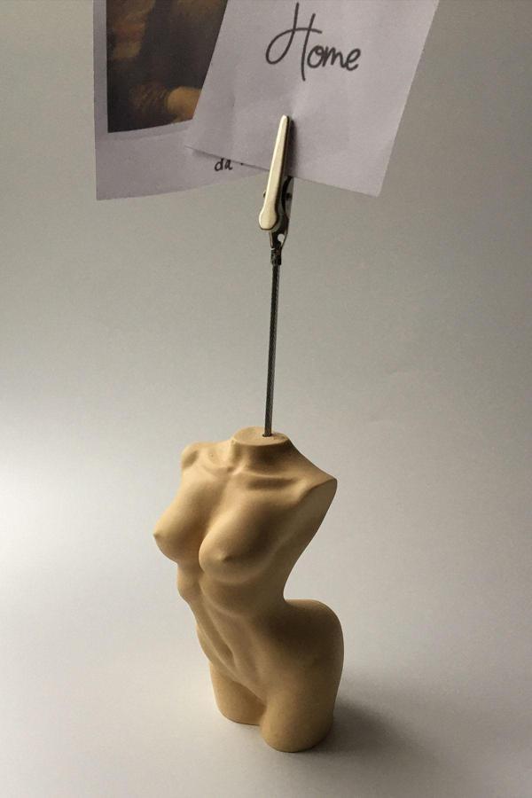 Sin İstanbul Kadın Torso Beton Notluk Bej, Not Tutacağı - Image 1