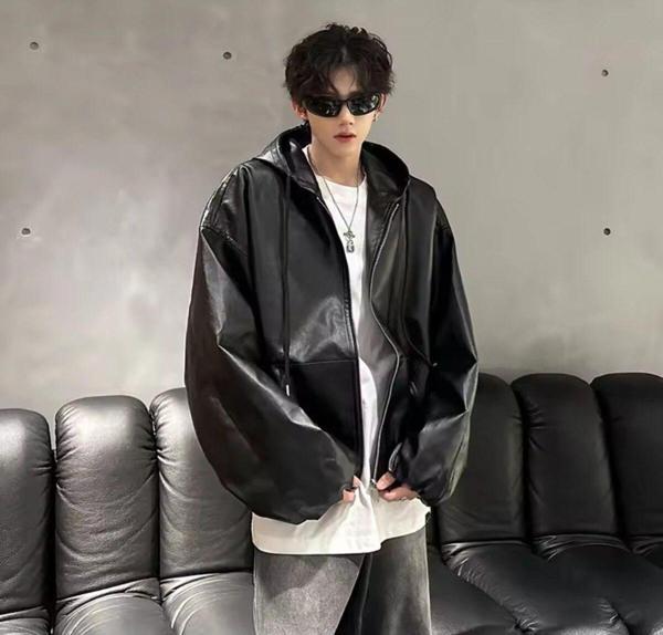 Nyc Giyim Tekstil Ultra Ovarsize Hakiki Deri Unisex Hip Hop Mont - Image 1