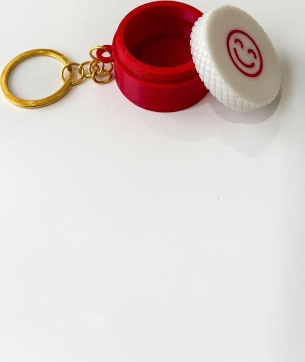 Sin İstanbul Mini İlaç Kutusu Gold Zincir Anahtarlık - Image 1