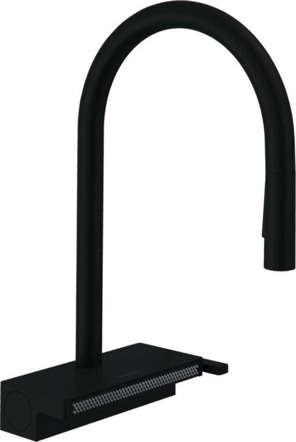 Hansgrohe Aquno Select M81 Eviye Bataryası 170 Spiralli 3jet sBox Satin Siyah 73831670 - Image 1