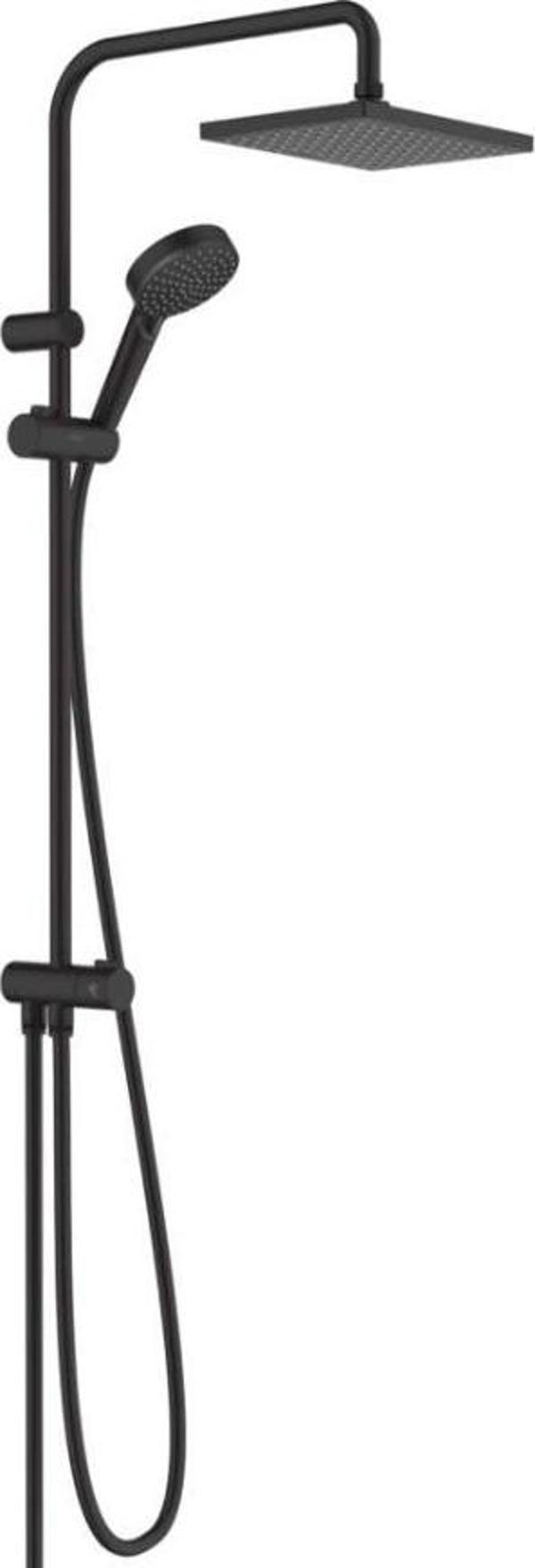 Hansgrohe Vernis Shape 230 Reno Duş Kolonu Ecosmart Satin Siyah - Image 1