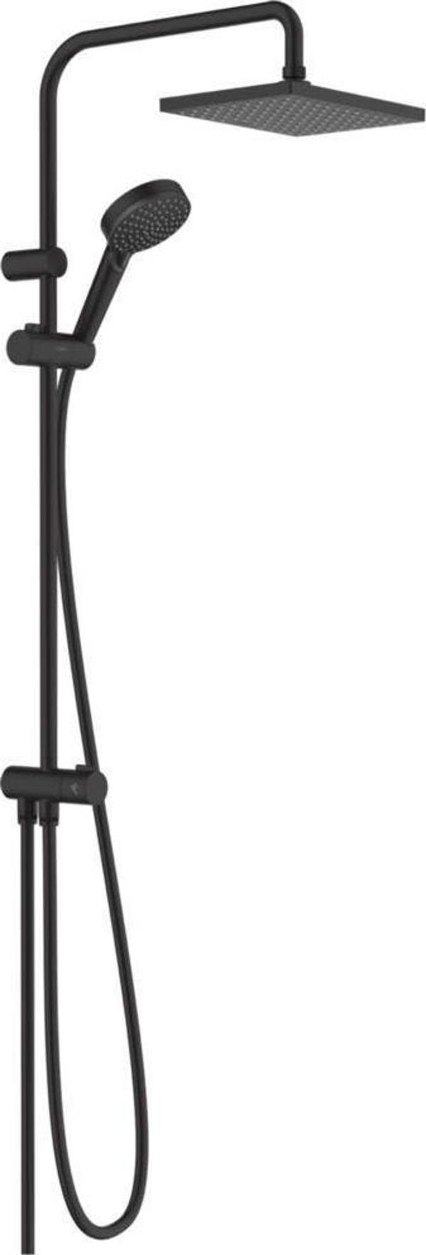 Hansgrohe Vernis Shape 230 Reno Duş Kolonu Satin Siyah - Image 1