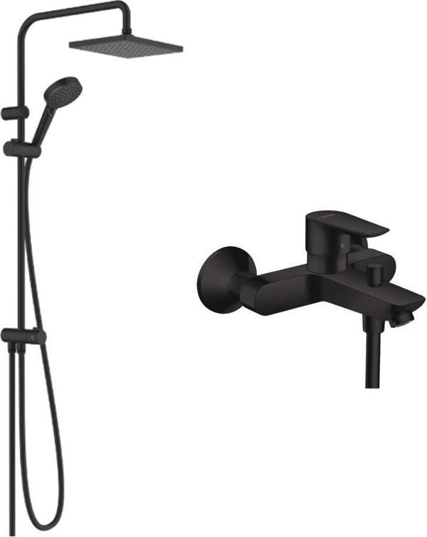 Hansgrohe Vernis Shape Mat Siyah Duş Kolonu Seti - Image 1