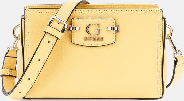 Guess Kadın Sarı  Nastra Mini Üstten Fermuarlı Crossbody Çan - Image 1