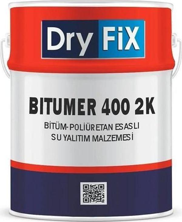 DryFix Bitümer400 2K Bitüm Poliüretan Esaslı 2K Su Yalıtım Malzemesi 40 Kg Set - Image 1
