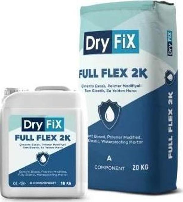 DryFix Full Flex 2K Tam Elastik Çimento Esaslı Sürme Su Yalıtımı 30 Kg Set - Image 1