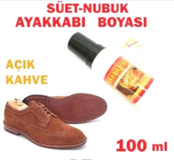 Açık Kahverengi Süet Nubuk Ayakkabı Ve Çanta Boyası 100ml - Image 1