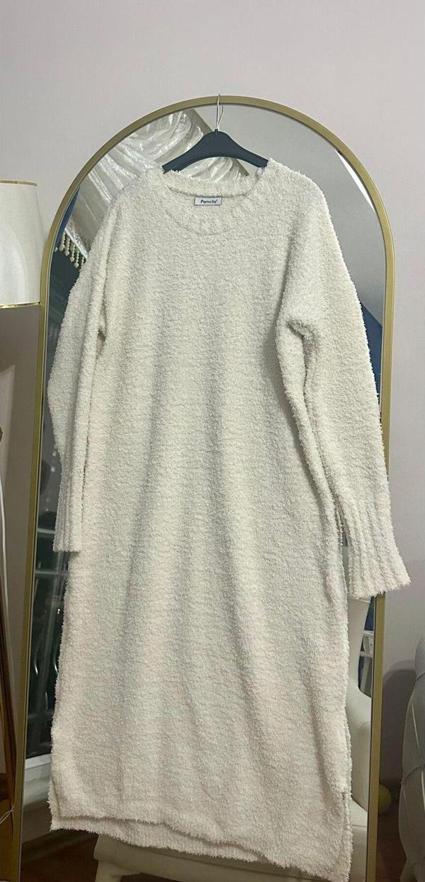 Hülya Türk Butik Triko Yumoş Elbise Tam Boy - Image 1