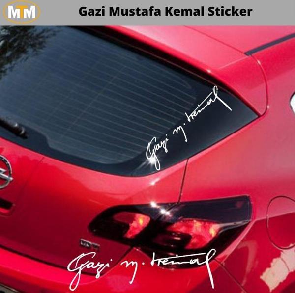 Gazi Mustafa Kemal Sticker 15 CM - Image 1
