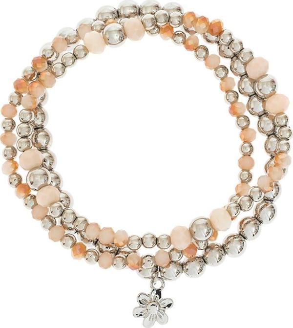 Kadın Çoklu Boncuklu Çiçek Detaylı Bileklik - Image 1