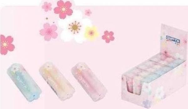 GIPTA SİLGİ TRANSPARENT ÇİÇEKLİ - Image 1