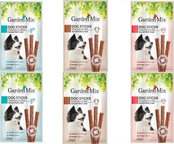 Garden Mix Karışık Köpek Ödül Sticks X 6 Adet - Image 1