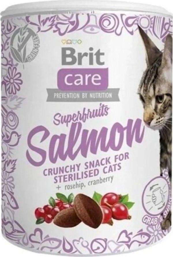 Kedi Ödül Maması Somonlu Kızılcıklı Kıtır Kısırlaştırılmış kısır kedi protein destek 100 GR - Image 1