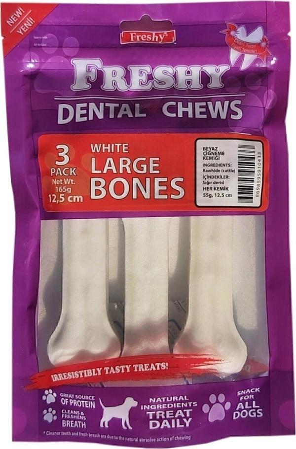 Büyük Boy Beyaz Dental Pres Kemik 12,5 Cm 5 Inç Toplam 165 Gram - Image 1