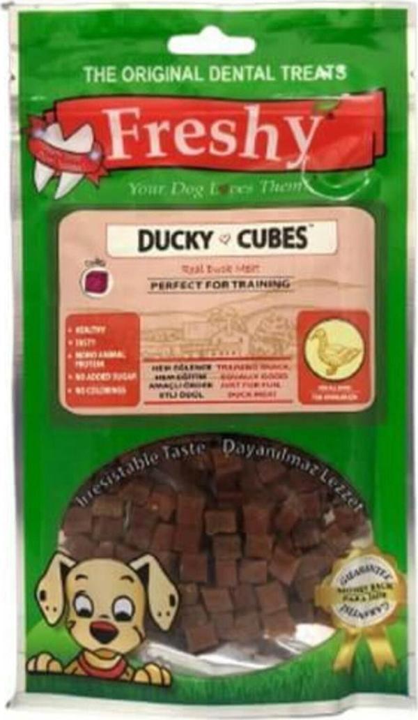 Ducky Cubes Kurutulmuş Gerçek Ördek Eti Küpleri Köpek Eğitim Ödülü 80 Gr - Image 1