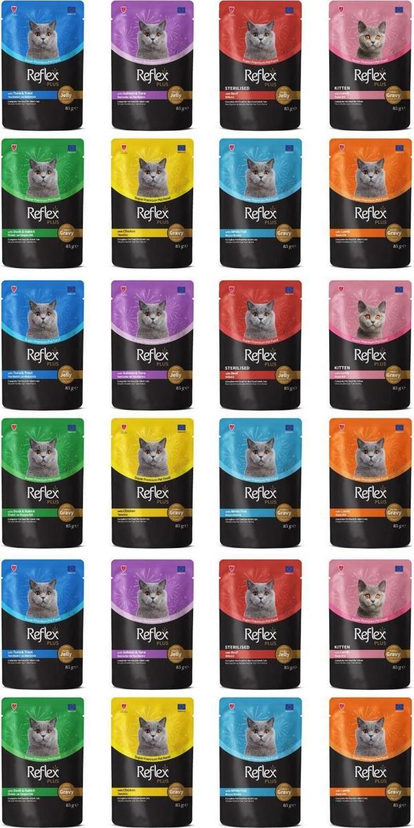 Karışık Soslu Kedi Yaş Maması Kedi Pouch 85 Gr X 24 Adet - Image 1