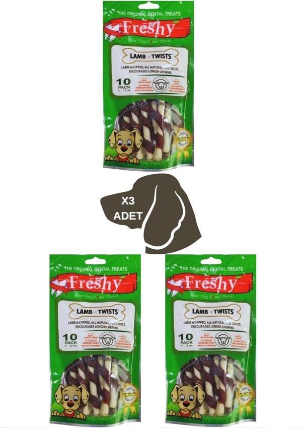 Lamb Twist Kuzu Eti Sargılı Burgu Çubuk 100g (3 ADET) - Image 1