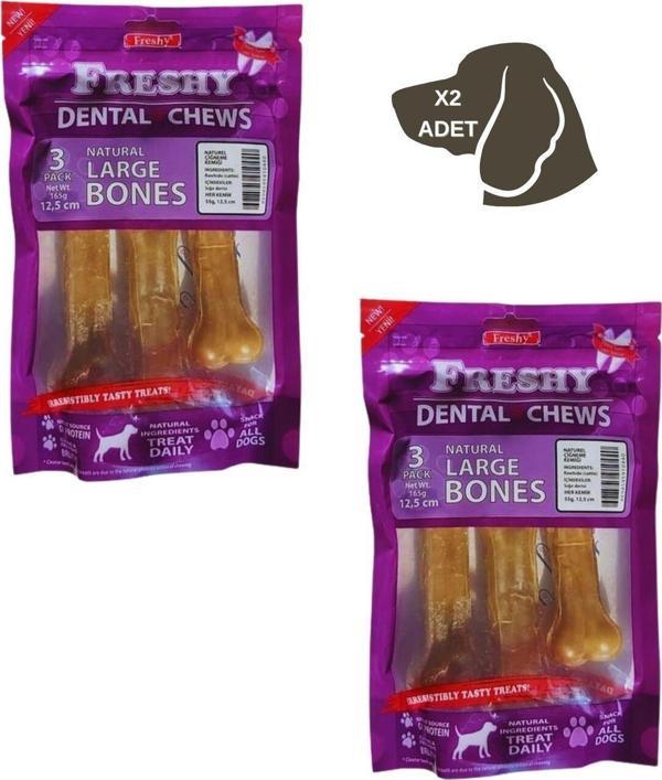 Natural Dental 12,5 Cm Kemik 3 Adet 2 Li Paket - Image 1