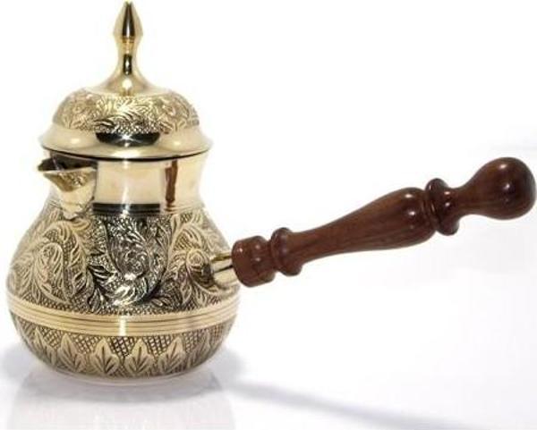 Büro Ev Ofis Kahve Keyfi için 16,5CM Pirinç Yapım Dekoratif Cezve - Image 1
