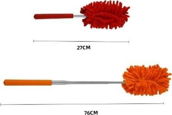 Büro Ev Ofis Yazlık Hijyeni için Teleskopik Uzar Mikrofiber Toz Temizlik Fırçası - Image 1