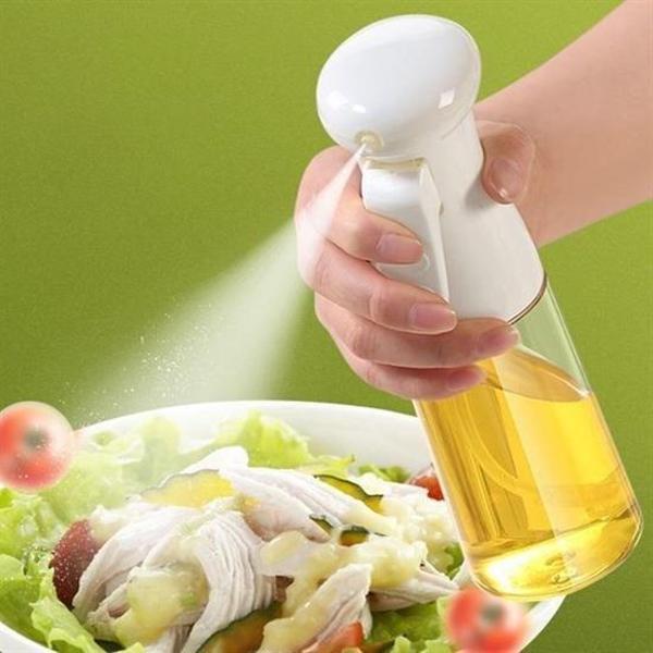 Büro Ev Ofis Sofra Keyfi için Beyaz Limon Sirke Sos Yağ Püskürtür Spreyli Cam Şişe - Image 1