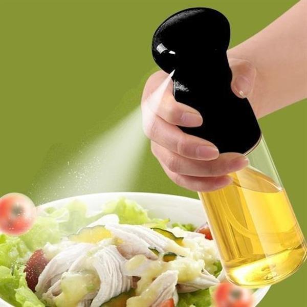 Büro Ev Ofis Sofra Keyfi için Siyah Limon Sirke Sos Yağ Püskürtür Spreyli Cam Şişe - Image 1