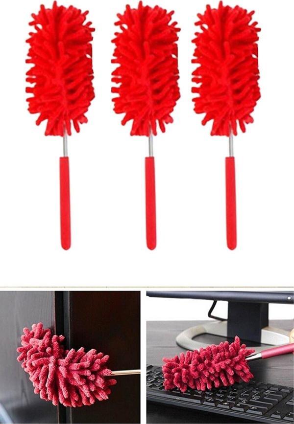 Büro Ev Ofis Yazlık Hijyeni için 2ADET Mikrofiber Teleskobik Antistatik Toz Püskülü Seti - Image 1